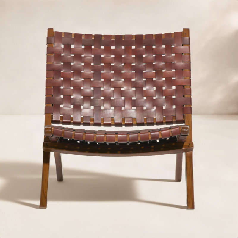 Chaise de patio pliante Lehigh, Brun