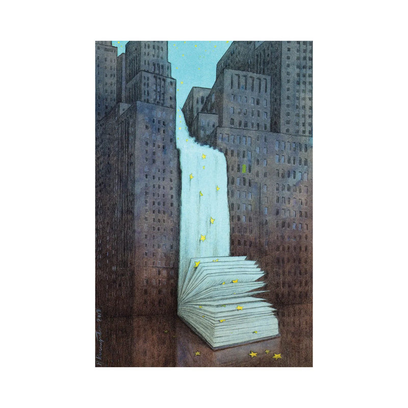 Dream Book 1 Piece Painting on Canvas, 20.32 cm H x 30.48 cm W, Wrapped Canvas