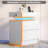 Night Stand Set Of 2, Modern White Nightstand With With Charging Station, Bedside Tables With Led Light And Drawers, End Table For Bedroom-1149816390
