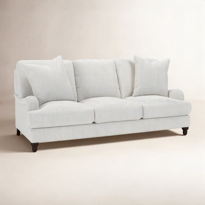 Walters 88'' Recessed Arm Sofa, Cruise Adrift