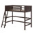 Wood Loft Bed With Ladder-1163759248