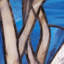Panneau de vitrail 16 "H Birds in the Night Sky