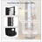 Full-Length Mirror with Integrated Hanger, Solid Wood and Glass, 65.7*17.7in, Ideal for Bedroom or Living Room, Black-696925739