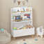 Organisateur de rangement pour livres et jouets pour enfants, conception multi-niveaux pour livres et jouets, sécuritaire et robuste avec fixation murale