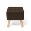 Germain 39.5cm Wide Square Solid Colour Footstool Ottoman-40240738