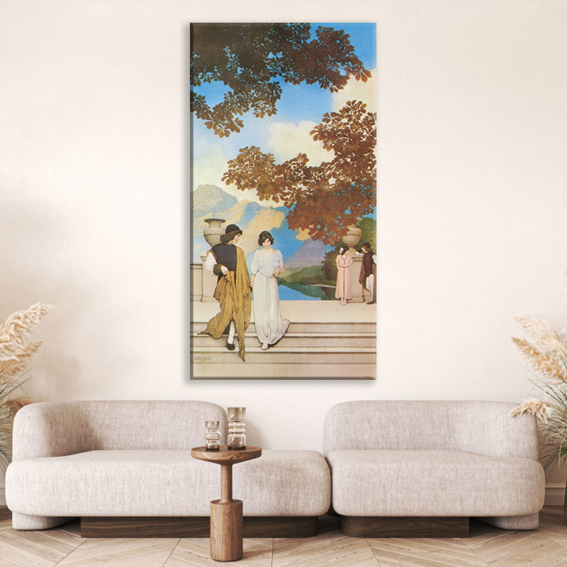 Panneau de toile tendue par Maxfield Parrish Gallery, H 48 po x l 33 po