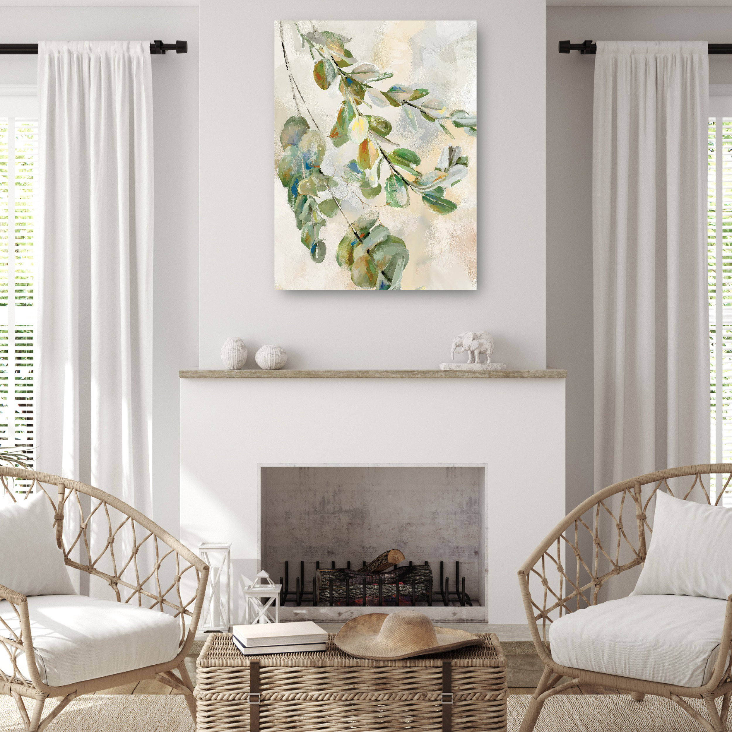 Winston Porter Eucalyptus II Crop by Studio Arts Canvas Art Print | Wayfair