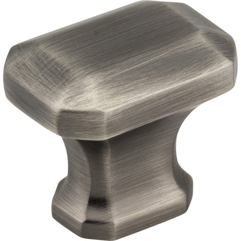 Ella Geometric Knob, Brushed Pewter