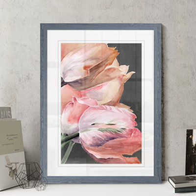 « pastel perroquet tulipes iv » par paul cezanne-photo-cadre, reproduction d’art