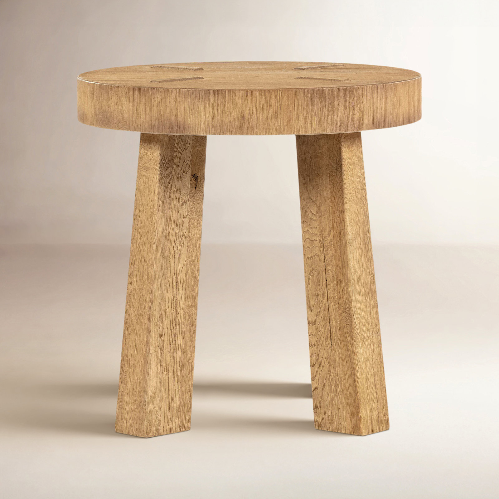 Sadira 22" Oak End Table, Worn Oak