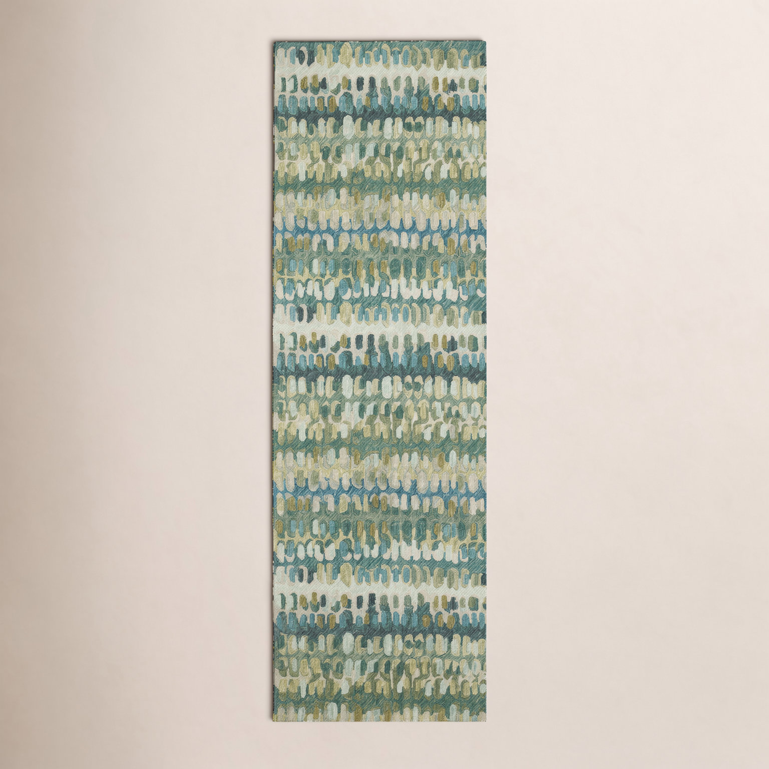 Paint Chip Wool Rug, Runner 2'6" x 8'