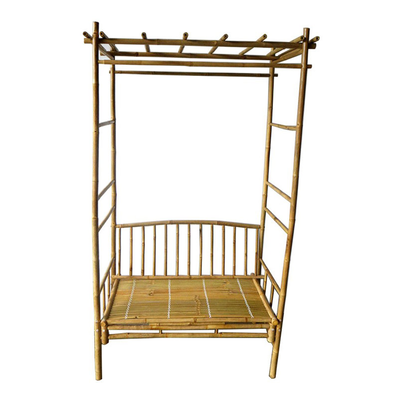 60'' W x 24'' D Solid Wood Arbour with Bench in Natural
