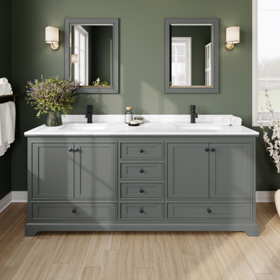 Ensemble de meuble-lavabo double 80 "Deborah