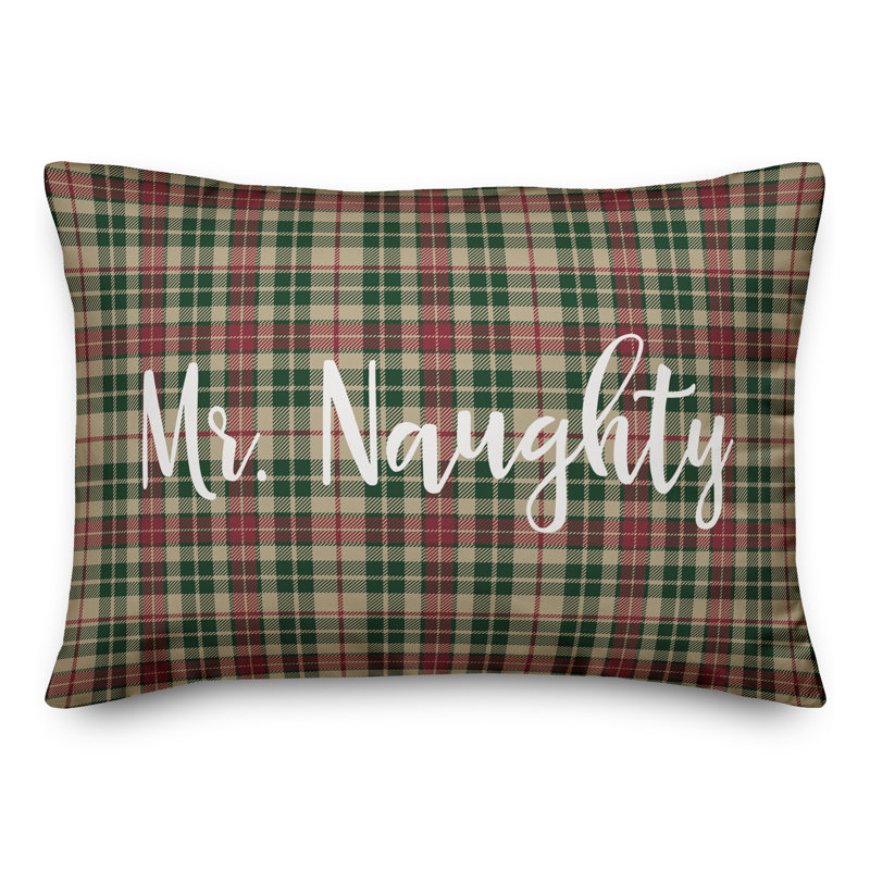  Coussin Mr. Naughty in Tartan