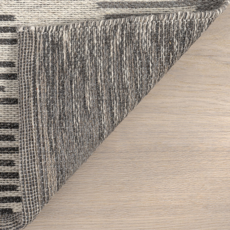 Memento Abstract Reversible Wool Area Rug, Rectangle 10' x 14'