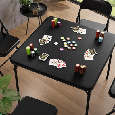 Square Folding Table, with PU Soft Cushion Top