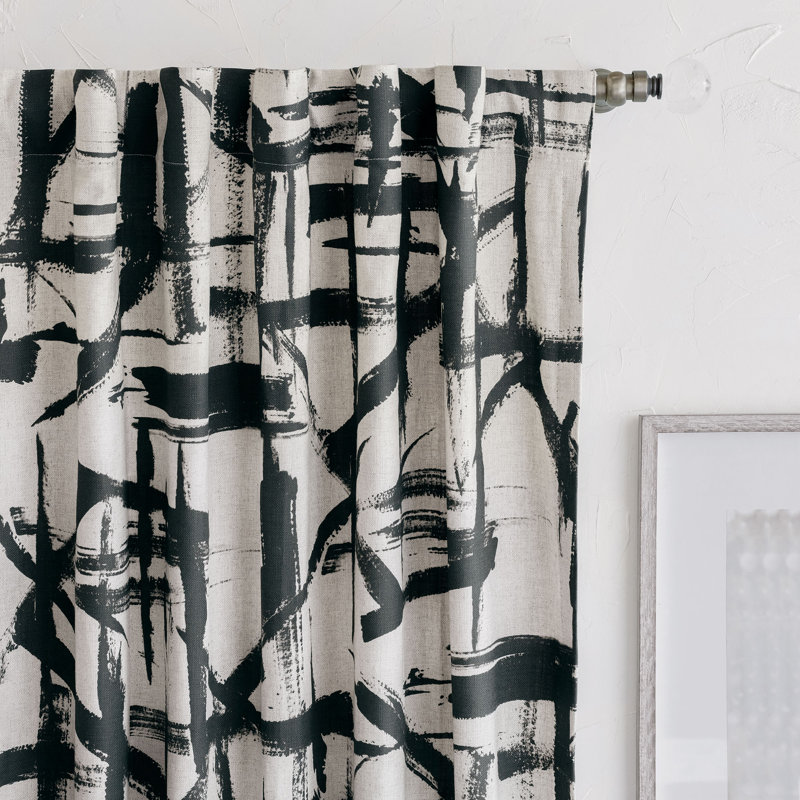 Zelda Room Darkening Curtain Single Panel, 48" W x 96" L