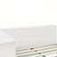 Lit plateforme double en bois avec 6 tiroirs, tablettes, bureau et garde-robe pour économiser de l'espace et une vie multifonctionnelle