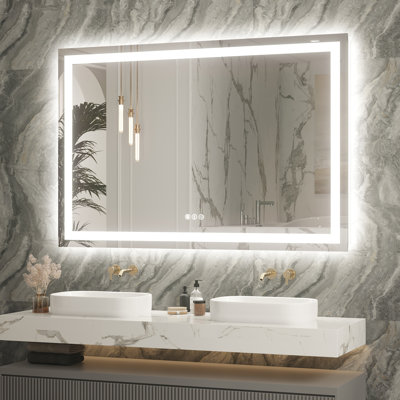 Dokes Frameless LED Vanity Wall Mirror Passed ETL