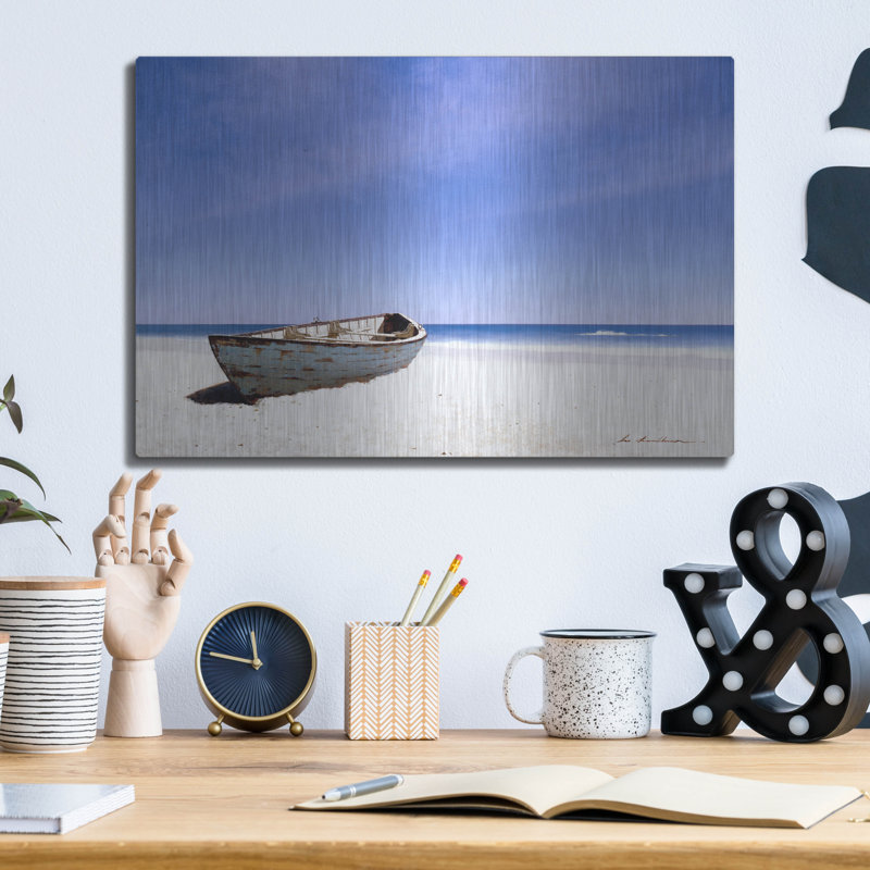 «Beached Boat 3» par Zhen-Huan Lu, H 12 po x l 16 po