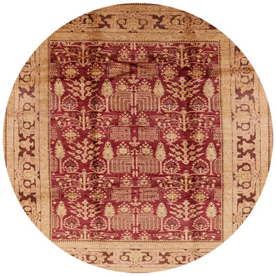 Tapis oriental beige / rouge