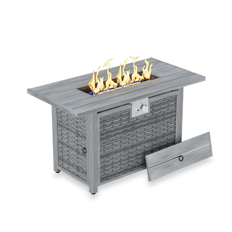 Table de foyer d'extérieur au propane H 25,2 po x l 43 po