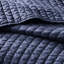 Courtepointe double / grand bleu marine - Microfibre, rembourrage en coton, réversible, réduit la croissance de la literie La microfibre réversible maintient l'hygiène et la fraîcheur-127224019-127224022