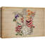 Panneau de bois effet squelette fleurs florales médical moderne art floral botanique décoration murale-98161446
