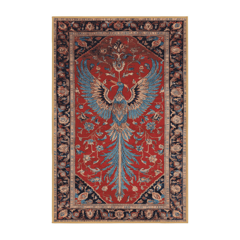 Tapis brun lavable à la machine, Rectangle 6 pi x 9 pi