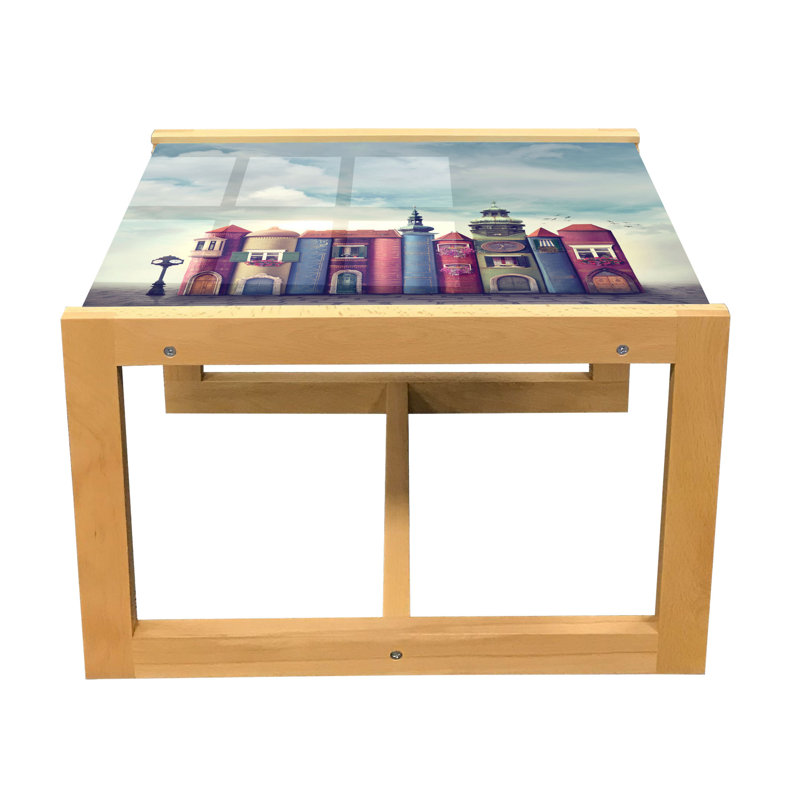 Janais Trestle Coffee Table, 40cm H x 46.5cm W x 62cm D