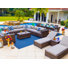 Yussuf 15 - Person Modular Patio Conversation Set with Cushions