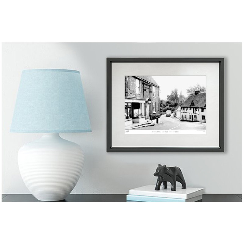 Wickham, Bridge Street 1951 by Francis Frith - Single Picture Frame Print, 40cm H x 50cm W x 2.3cm D