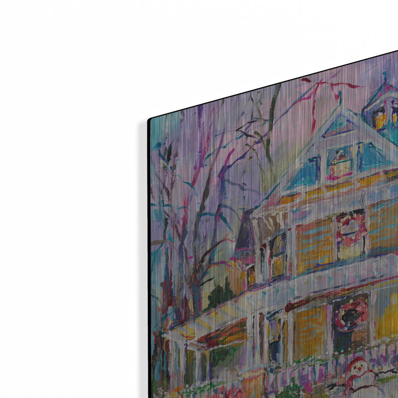 «Christmas House» par Richard Wallich, H 12 po x l 16 po