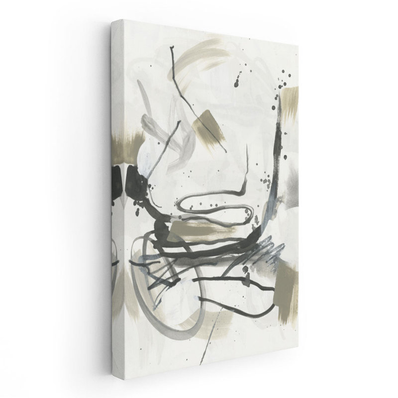 Serpentine Alphabet I - reproduction d'art sur toile, H 30 po x l 20 po