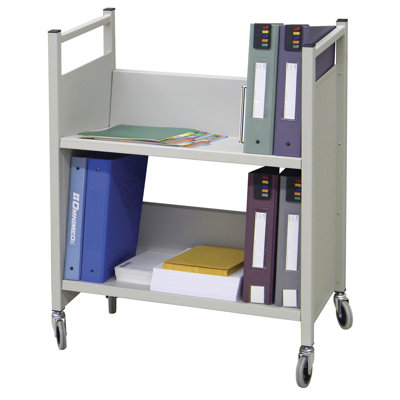 43.75'' H x 34.5'' W Book Cart with Wheels