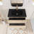 32" Wall-Mounted Single Bathroom Vanity With Integrated Quartz Top