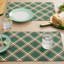 KATE SPADE NEW YORK Acrobat Plaid Holiday 4-Pack Placemat Set 13”x19” Green/Red