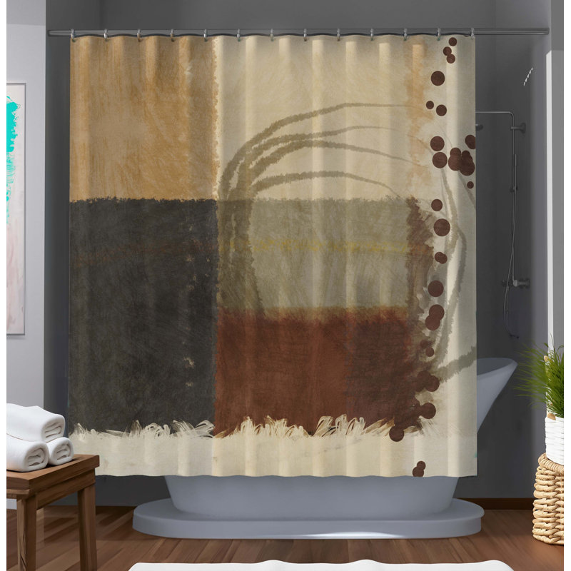 Rideau de douche brun clair Skilful