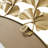 Martha Stewart Eden Gold 30.5" Dia. Round Ginkgo Leaf Metal Wall Mirror-113431151