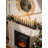 20-Arm Wooden Candelabra Centerpiece With Charred Finish - Farmhouse Taper Candle Holder For Fireplace, Table, And Party Decor