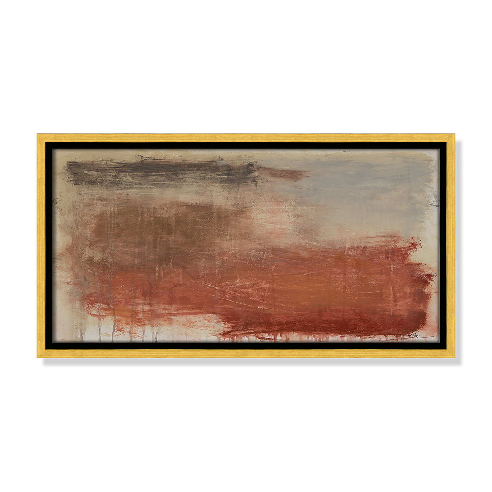 Colin "Autumn Over The Riviera" Print, 9.5" H x 17.5" W, Gold