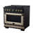 Valente 36" Dual Fuel range in Black-128626426