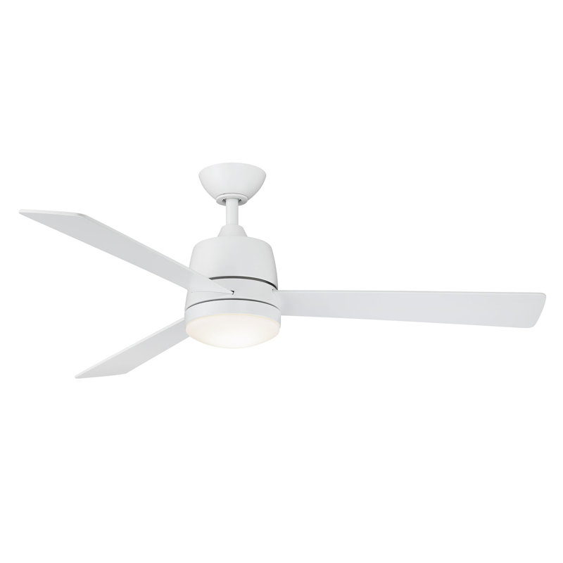 Ventilateur de plafond DEL d'intérieur Joplin , Blanc mat