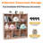 Unglazed Exterior 8-Section Bookcase Classroom Storage Locker