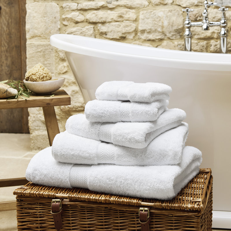Renaissance Egyptian Cotton Hand Towels, White