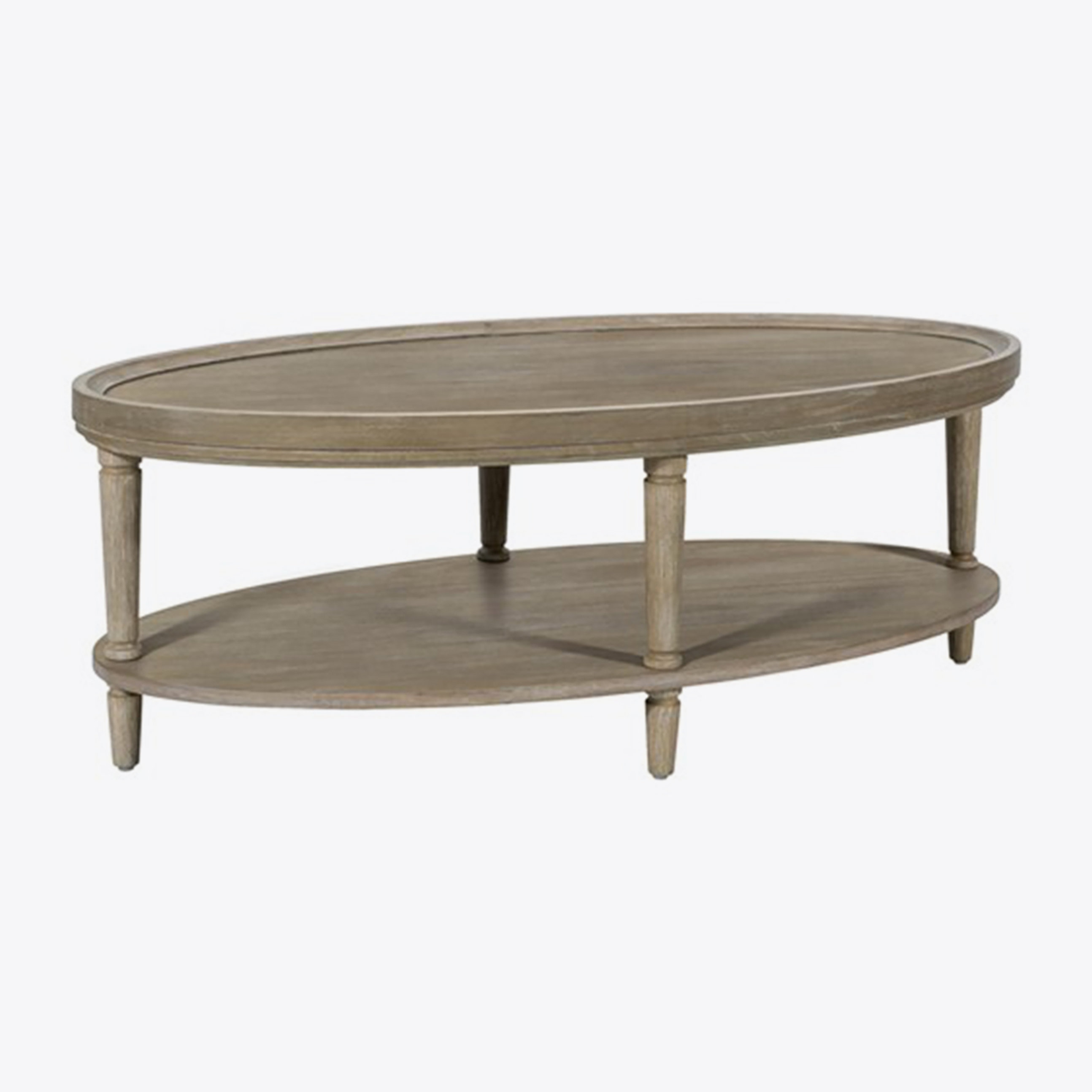 Canora Grey Oval Coffee Table with Shelf Wayfair