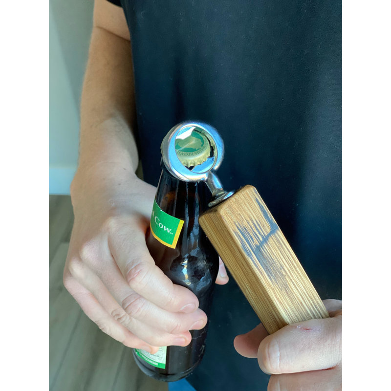 Arnfinnur Gold Brass Stainless Steel Bottle Opener