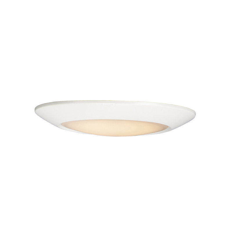 Plafonnier encastré, H 1,25 po x l 9,25 po x P 9,25 po, 18 W, Blanc