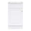 Meuble-lavabo 18 po avec lavabo, meuble-lavabo avec tablette de porte et tablette réglable, blanc-1680468937