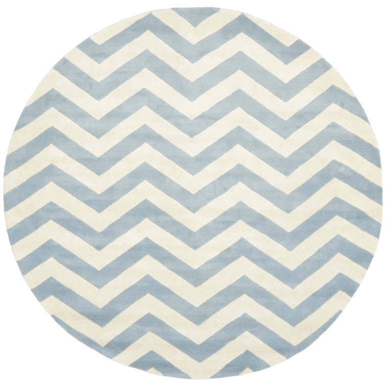Fegley Chevron Wool Hand Woven Area Rug
